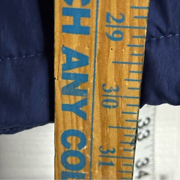 LL Bean Women’s Navy Blue Pullover Jacket Coat Hood Size XL P synthetic Down VTG - Picture 13 of 16